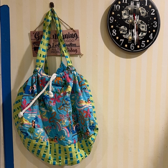 # 0548 + Colorful Floral Soft Hawaiian Beach Bag Style - Picture 7 of 7